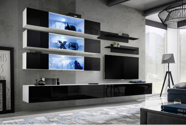 Luxe Nieuwe Woonkamer Designer Modern Woonkamerset Wandkast Tv-meubel