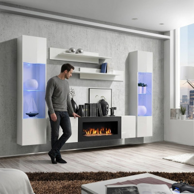 Moderne woonkamer meubels Ontwerper woonwand Wandplanken Dressoir Inrichting