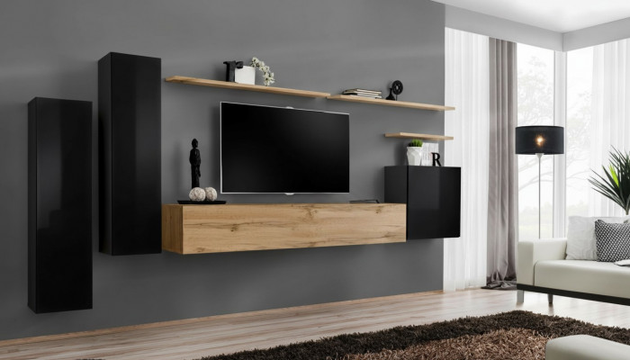 Complete 7-delige wandkast woonkamer luxe inrichting moderne meubels