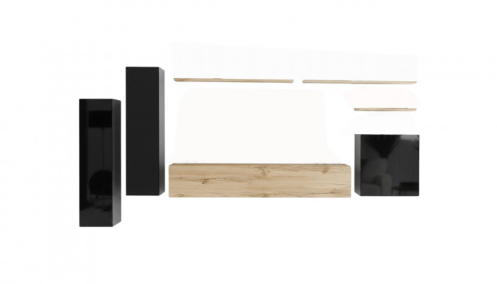 Complete 7-delige wandkast woonkamer luxe inrichting moderne meubels