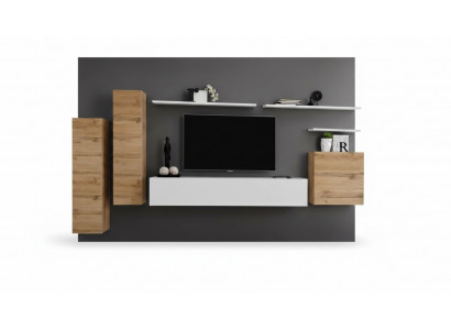Wandmeubel woonkamerset 7-delig TV-standaard Nieuw Rek Luxe Modern Design Meubels