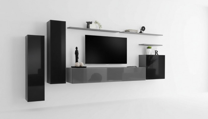 Moderne woonkamer luxe design woonkamermeubels wandkast wandplank nieuw