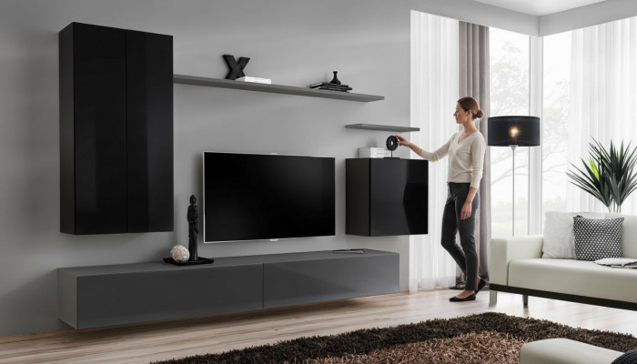 Woonwand Sideboard Wandplank tv-kast Plank Wandkast Woonkamer meubels