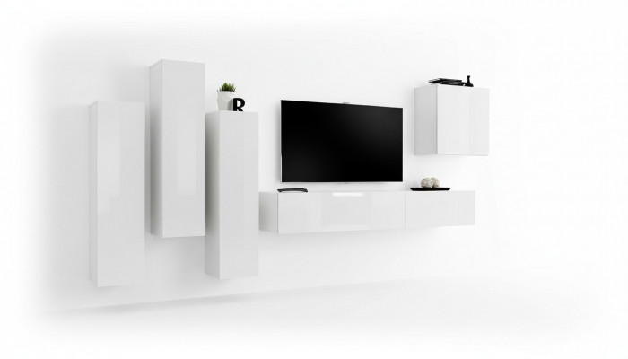 Woonkamer set Luxe Witte wandkast Woonkamer meubels TV-standaard