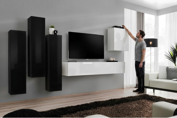 Woonkamerset Woonwand Compleet Set TV-meubel Houtenmeubels