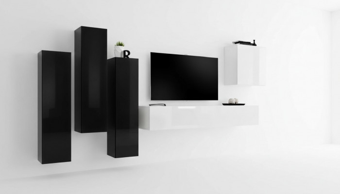 Woonkamerset Woonwand Compleet Set TV-meubel Houtenmeubels