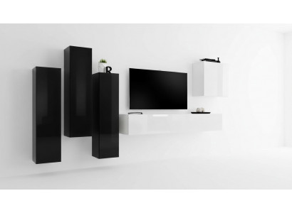 Woonkamerset Woonwand Compleet Set TV-meubel Houtenmeubels
