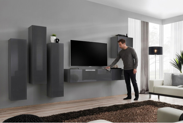 Stel Moderne Woonkamer Woonkast TV-standaard Woonkamer Set 5-delig TV-standaard.