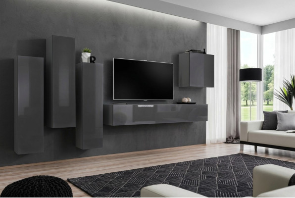 Stel Moderne Woonkamer Woonkast TV-standaard Woonkamer Set 5-delig TV-standaard.