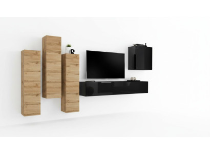 Woonkamerwand Wandkast tv meubels woonkamer inrichting TV-standaard Moderne zwart