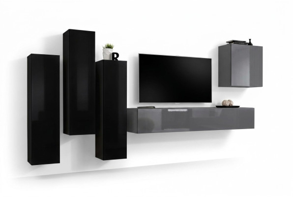 Grijze tv-standaard dressoir luxe woonkamermeubels modern compleet