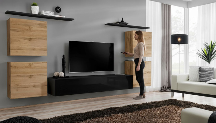 Luxury inrichting woonwand TV-standaard design dressoir muurkast nieuw