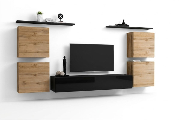 Luxury inrichting woonwand TV-standaard design dressoir muurkast nieuw
