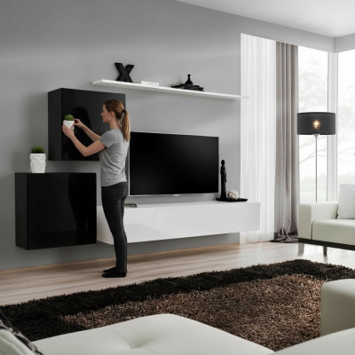 Woonkamer woonkast Wit TV-standaard Design dressoir Inrichting Wandkast  Woonkamer woonkast Wit TV-standaard Design dressoir Inrichting Wandkast
