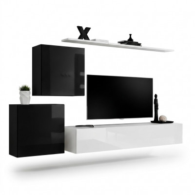 Woonkamer woonkast Wit TV-standaard Design dressoir Inrichting Wandkast  Woonkamer woonkast Wit TV-standaard Design dressoir Inrichting Wandkast