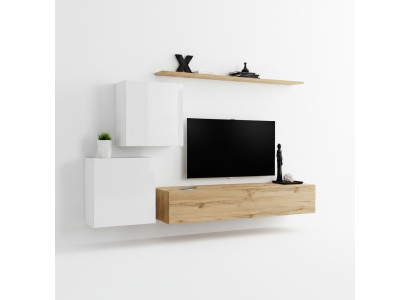 Moderne woonwand woonkamer designer dressoir tv-standaard 4-delig. Nieuw.