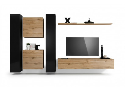 Designer woonkamer meubels 4x wandkast luxe inrichting hangende kast