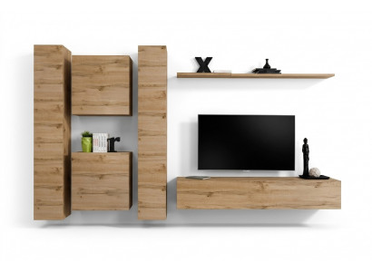 Muurkast Woonkamer Designer wandmeubel Muurrek Houten wandkast