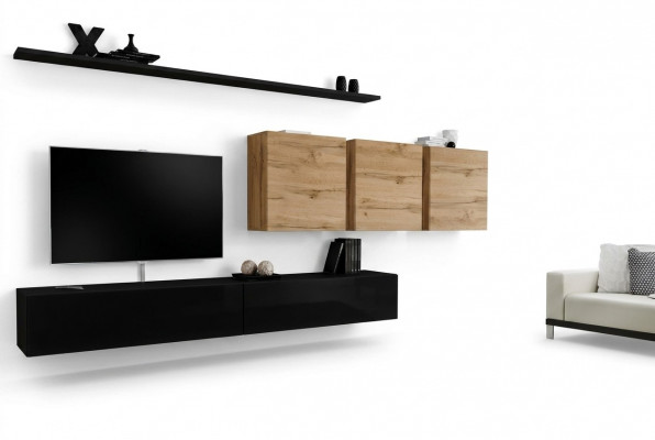 Compleet set 7-delige tv-standaard sideboard woonkamermeubilair Modern inrichting