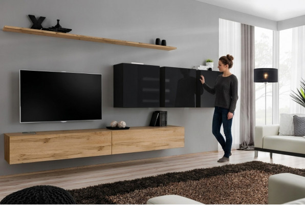 Ontwerp woonkamerbruin dressoir tv-standaard wandkast woonkamermeubilair compleet