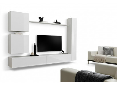 Wit luxus woonkamer meubels ontwerper tv-standaard wandplank modern set