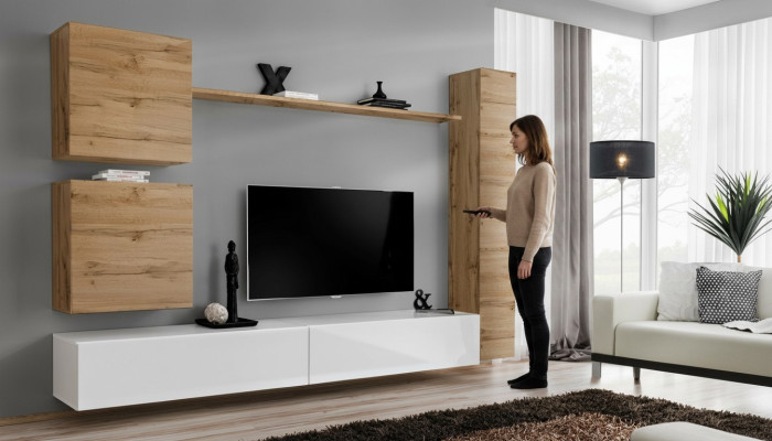Woonkamermeubels Woonwand Ontwerper Muurrek TV-standaard Dressoir Houten meubels  Woonkamermeubels Woonwand Ontwerper Muurrek TV-standaard Dressoir Houten meubels