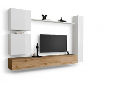Wit compleet set woonkamer meubels wandmeubel rek luxe wandkast nieuw
