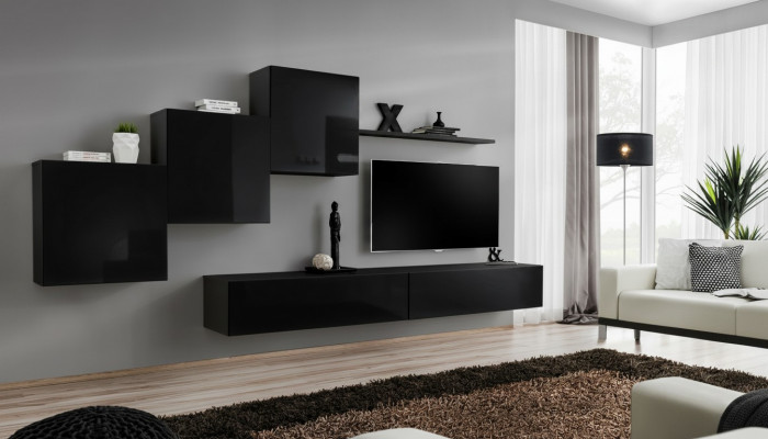Woonkamerset woonwand wandkasten tv-standaard wandrek dressoir compleet.