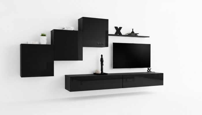 Woonkamerset woonwand wandkasten tv-standaard wandrek dressoir compleet.