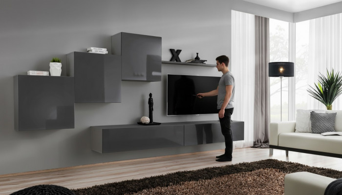 Woonkamer set 6-delig wandmeubel wandplank set compleet nieuw