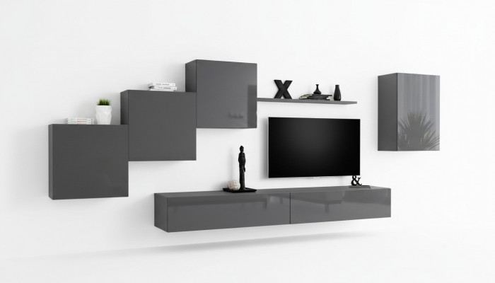 Woonkamer set 6-delig wandmeubel wandplank set compleet nieuw