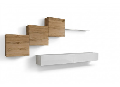 Luxe set 6-delig wandmeubel inrichting set wandplank designer woonkamermeubels