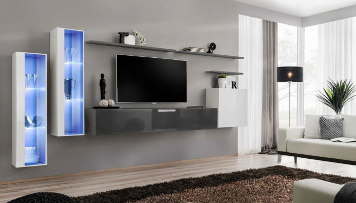 Woonkamerwand designer compleet set luxe meubels nieuw 3x wandkast meubelset