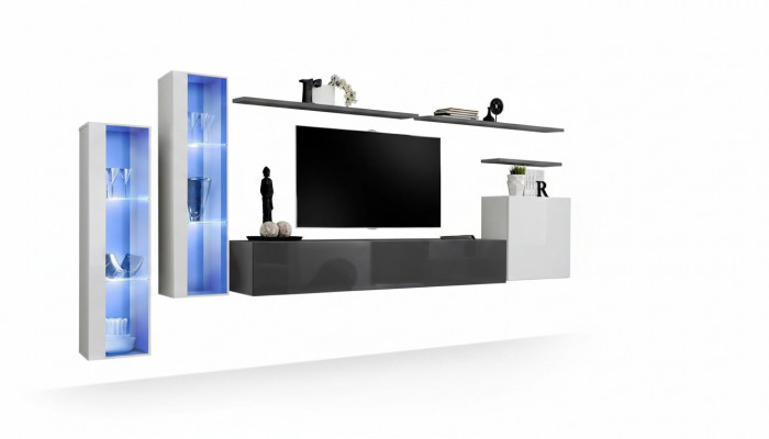 Woonkamerwand designer compleet set luxe meubels nieuw 3x wandkast meubelset