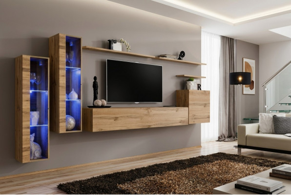 Woonkamer meubel set 7-delig luxe meubel ontwerper wandkast wandplank Woonkamer meubel set 7-delig luxe meubel ontwerper wandkast wandplank