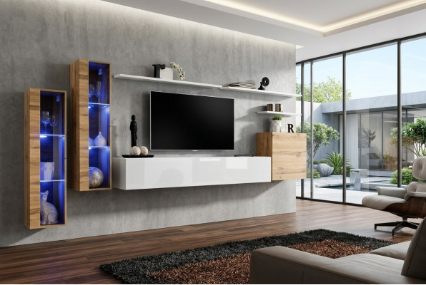 Luxe tv-standaard woonkamer meubilair rtv laagbord ontwerper modern woonkamerwand