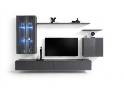 Wandmeubel Grijs Woonkamermeubels Wandkast Houten meubels Luxe Dressoir Nieuw