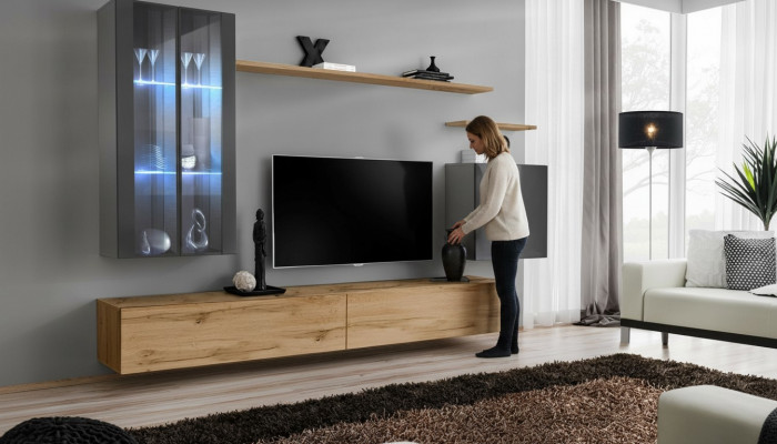 Ontwerper Complete luxe woonkamerset Woonkamermeubilair Planken Stijl Modern Sideboard