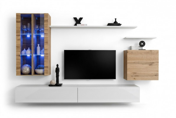 Wit Nieuw Tv-meubel Tv-standaard Wandkast Houten meubels Stijl Luxe Modern