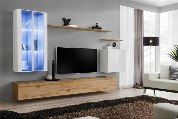Houten meubel tv-standaard wandkast woonkamermeubilair Compleet set stijl designer