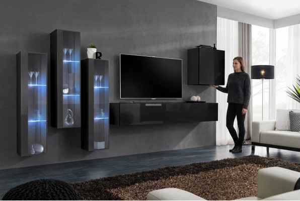Ontwerper woonkamermeubilair muur kast woonkamer meubels hout modern.