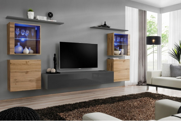 Woonkamerset, ontwerper hoogglans woonwand, volledig woonkamer dressoir.