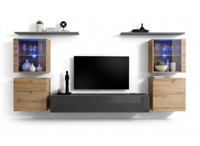 Woonkamerset, ontwerper hoogglans woonwand, volledig woonkamer dressoir.