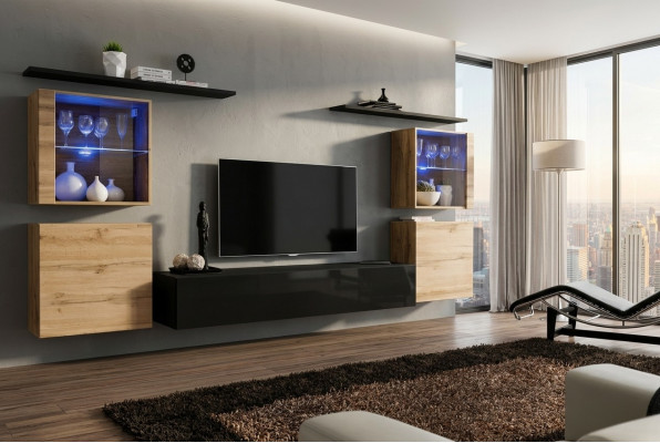 Ontwerper Compleet Woonkamer Luxe Woonwand Groep Modern Sideboard Inrichting