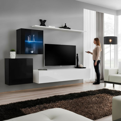 Woonkamermeubel Ontwerper Modern Woonwand 260cm Luxe Dressoir Set