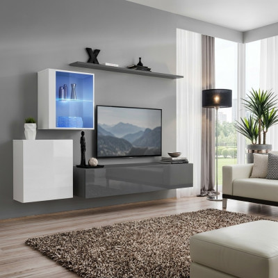 Woonwand houten meubels wandkast designer wandrek compleet meubelontwerp.