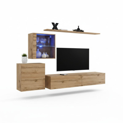 Woonkamer modern TV-meubilair ontwerp muurrekken compleet.