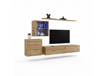 Woonkamer modern TV-meubilair ontwerp muurrekken compleet.
