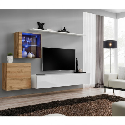 Ontwerp luxe woonkamer wandkast plank kast vitrinekast planken woonkamer inrichting