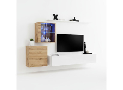 Ontwerp luxe woonkamer wandkast plank kast vitrinekast planken woonkamer inrichting